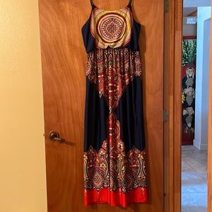 🎉3 for $30.🎉 Cute Bailey Blue maxi sundress, great colors (Mlb)